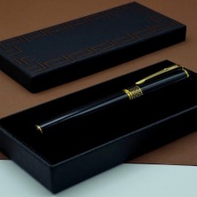 Elektronikçim Gold Işlemeli Siyah Metal Roller Kalem