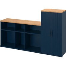 IKEA Mavi Fonksiyonel Tv Ünitesi 226X38X90 cm