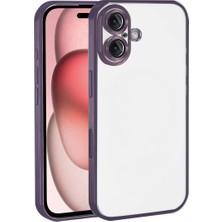 Newface Apple iPhone 17 Razer Lensli Silikon - Mor