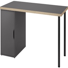 IKEA Gri Şık Çalışma Masası 140X60 cm