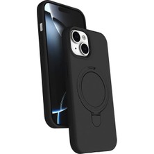 Ugrx Newface Apple iPhone 14 Regal Magsafe Standlı Kapak - Siyah