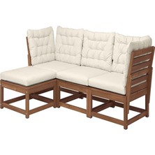 IKEA Kahverengi Fonksiyonel Bahçe Oturma Seti 210 cm