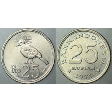 Banknoting Endonezya 25 Rupiah 1971 Çilaltı.