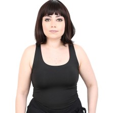 K&A Kısa Küt Perçemli Fiber Sen Peruk / Koyu Kahve