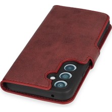 Ieg™  Samsung Galaxy A54 5g Kılıf Trend S Plus Kapaklı Kılıf - Kırmızı