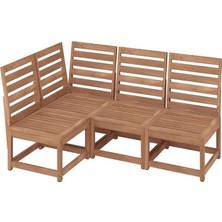 IKEA Kahverengi Şık Bahçe Oturma Seti 200 cm