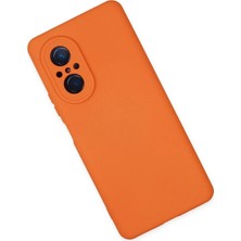 Ieg™  Huawei Nova 9 Se Kılıf Nano Içi Kadife Silikon - Turuncu