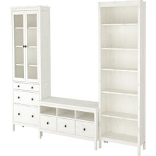 IKEA Beyaz Şık Tv Ünitesi 326X197 cm