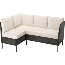 IKEA Gri Dayanıklı Bahçe Oturma Seti 169X258  cm