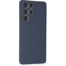 Ieg™  Samsung Galaxy S21 Ultra Kılıf Nano Içi Kadife Silikon - Gri