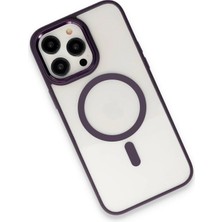 Ieg™  Iphone 15 Pro Max Kılıf Room Magneticsafe Silikon - Derin Mor