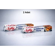 Uslucan Alışveriş Softy Alüminyum Folyo 3,5 Metre Mutfak Folyosu Isıya Dayanıklı Gıda Saklama ve Fırın Folyosu 2 Adet