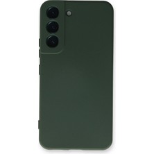 Ieg™  Samsung Galaxy S23 Plus Kılıf Nano Içi Kadife Silikon - Koyu Yeşil