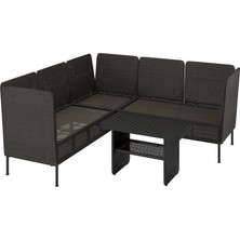 IKEA Gri Modern Bahçe Oturma Seti