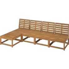 IKEA Kahverengi Fonksiyonel Bahçe Oturma Seti 324 cm