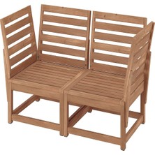 IKEA Kahverengi Modern Bahçe Oturma Seti 147 cm