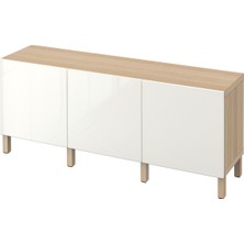 IKEA Meşe Şık Tv Ünitesi 180X40X48 cm