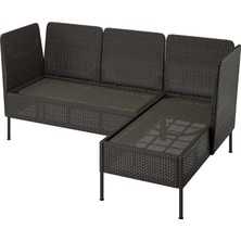 IKEA Gri Fonksiyonel Bahçe Oturma Seti