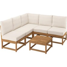 IKEA Kahverengi Fonksiyonel Bahçe Oturma Seti