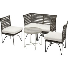 IKEA Gri Şık Bahçe Oturma Seti