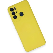 Ieg™  Tecno Pova Neo Kılıf Nano Içi Kadife Silikon - Sarı