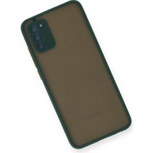 Ieg™  Samsung Galaxy A02S Kılıf Montreal Silikon Kapak - Yeşil