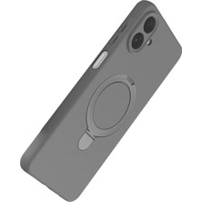 Ieg™  Samsung Galaxy A07 4g Regal Magsafe Standlı Kapak - Titan Gri