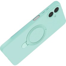 Ieg™  Samsung Galaxy A07 4g Regal Magsafe Standlı Kapak - Su Yeşili