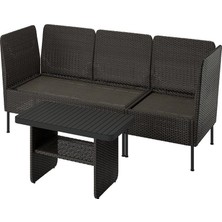 IKEA Gri Şık Bahçe Oturma Seti