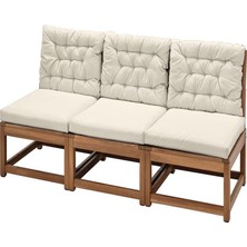 IKEA Kahverengi Pratik Bahçe Oturma Seti 189 cm