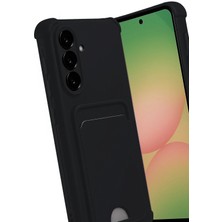 Ieg™  Samsung Galaxy A56 Kılıf Kelvin Kartvizitli Silikon - Siyah