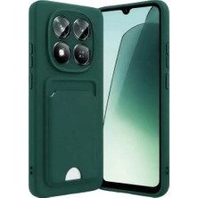 MK Beykoz Newface Xiaomi Redmi Note 15 4g Kelvin Kartvizitli Silikon - Koyu Yeşil