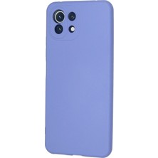 Ieg™  Xiaomi Mi 11 Lite Kılıf Nano Içi Kadife Silikon - Lila