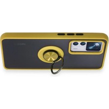 Ieg™  Xiaomi Mi 12T Pro Kılıf Montreal Yüzüklü Silikon Kapak - Sarı