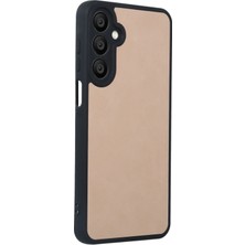 Ieg™  Samsung Galaxy A55 5g Kılıf Aras Deri Kapak - Pudra