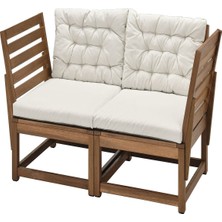 IKEA Kahverengi Pratik Bahçe Oturma Seti 147 cm