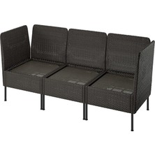 IKEA Gri Modern Bahçe Oturma Seti 258 cm