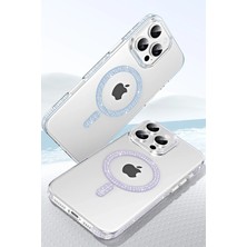 Ieg™  Apple Iphone 14 Move Taşlı Magsafe Kapak - Mavi