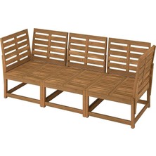 IKEA Kahverengi Şık Bahçe Oturma Seti 264 cm