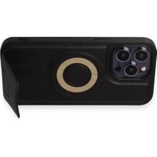 Ieg™  Iphone 14 Pro Kılıf Merkür Magneticsafe Standlı Kapak - Siyah