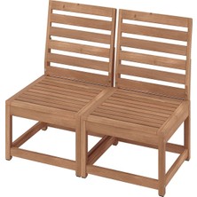 IKEA Kahverengi Dayanıklı Bahçe Oturma Seti 126 cm