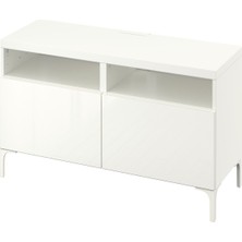 IKEA Beyaz Pratik Tv Ünitesi 120X42X48 cm