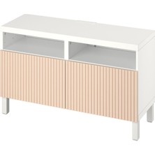 IKEA Beyaz Şık Tv Ünitesi 120X42X48 cm