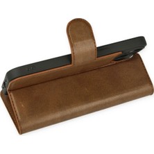 Ieg™  Iphone 14 Plus Kılıf Trend S Plus Kapaklı Kılıf - Taba