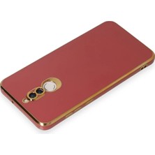 Ieg™  Huawei Mate 10 Lite Kılıf Volet Silikon - Kırmızı