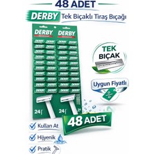 Uslucan Alışveriş Derby Tek Bıçaklı Tıraş Bıçağı Avantajlı Paket Seçenekleri 48 Adet