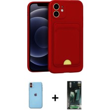 Cepte Toptan iPhone 11 Vadi Çizgi Prime - Şeffaf 360 Full Body Arka Koruyucu + Turuncu Neon Fosforlu Kamera Lens