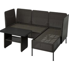 IKEA Gri Modern Bahçe Oturma Seti