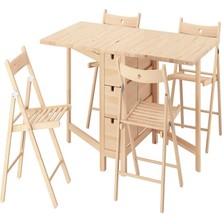 IKEA Huş Kullanışlı Yemek Masası 4 Sandalyeli