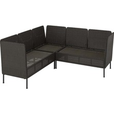 IKEA Gri Modern Bahçe Oturma Seti 258X258 cm